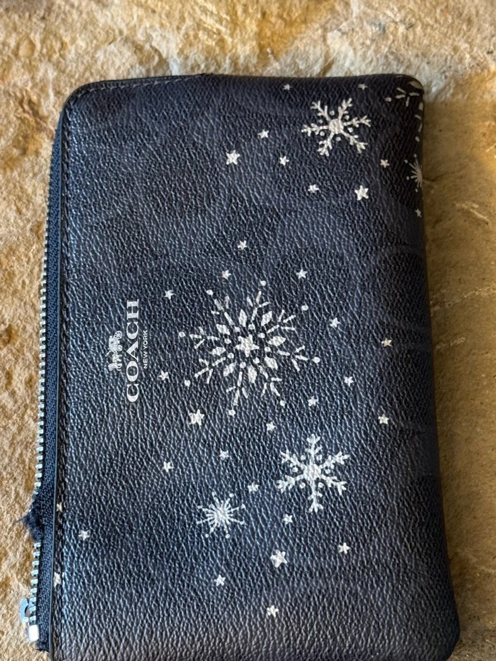 COACH Navy Blue Snowflake craft supplies materials scrapbook arts sewing
